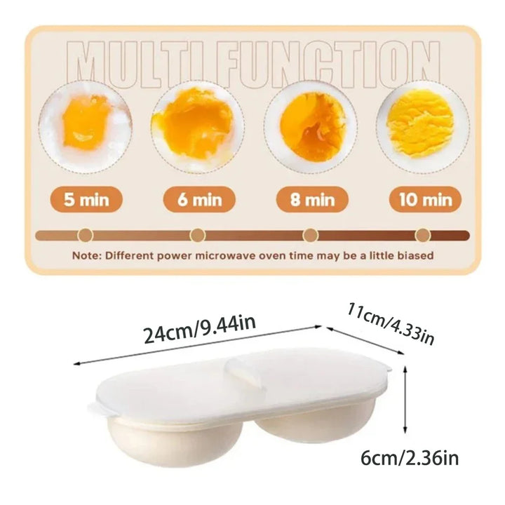 Lisslune | Double Space Durable Microwave Egg Maker