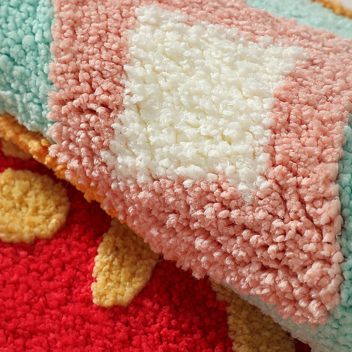 Rynx | Chinese Lucky Tufting Bath Mat Bathroom Mat Carpet Entrance Mat Floor Anti-Slip Foot Mat Aesthetic Home Decor Holiday Decoration