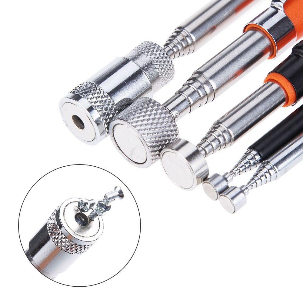 Lisslune | Magnetic Telescoping Picker Tool with Striking Orange Handle - Perfect for Picking Up Metal Objects