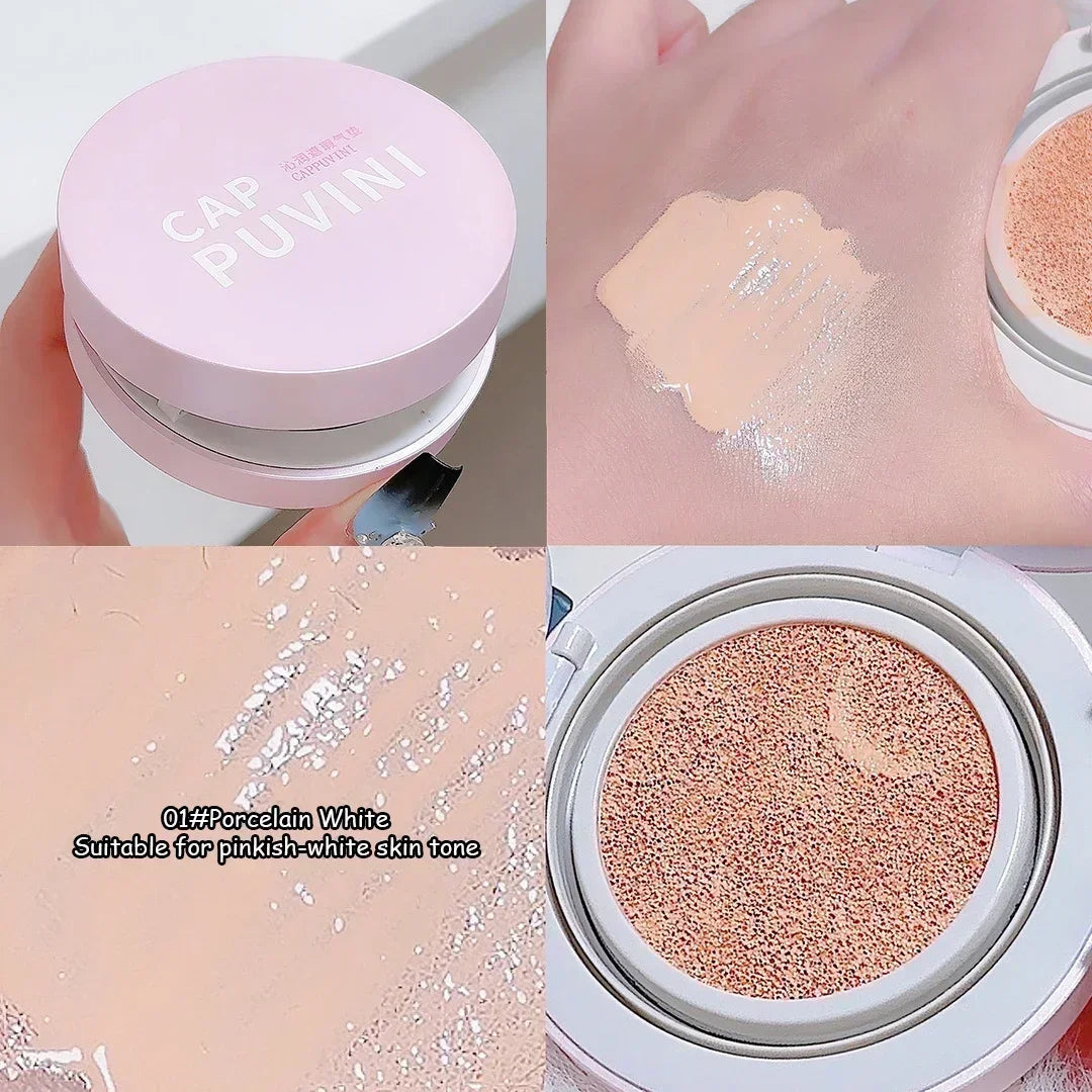 Rynx | Face foundation Air Cushion CC Cream Waterproof Brightening Foundation Concealer Cream Women Base Makeup Face Korean Cosmetics