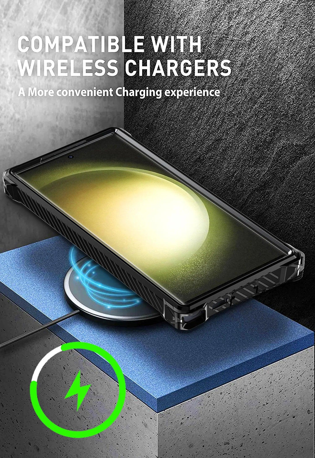 Lisslune | Samsung Galaxy S23 Ultra/S23+ Plus Rugged Military Grade Shockproof Case with Magnetic Stand and MagSafe Support