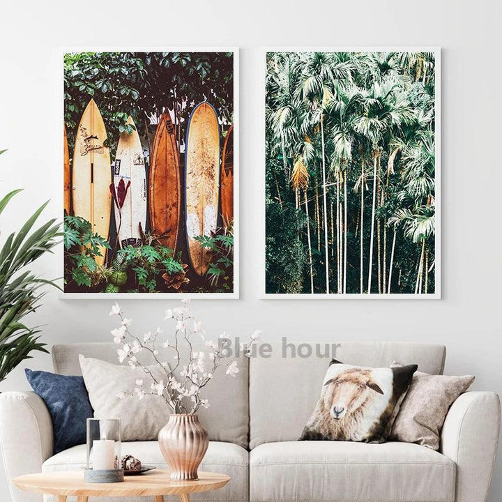 Lisslune | Tropical Waves Coast Canvas Art Collection - Ocean Escape Series