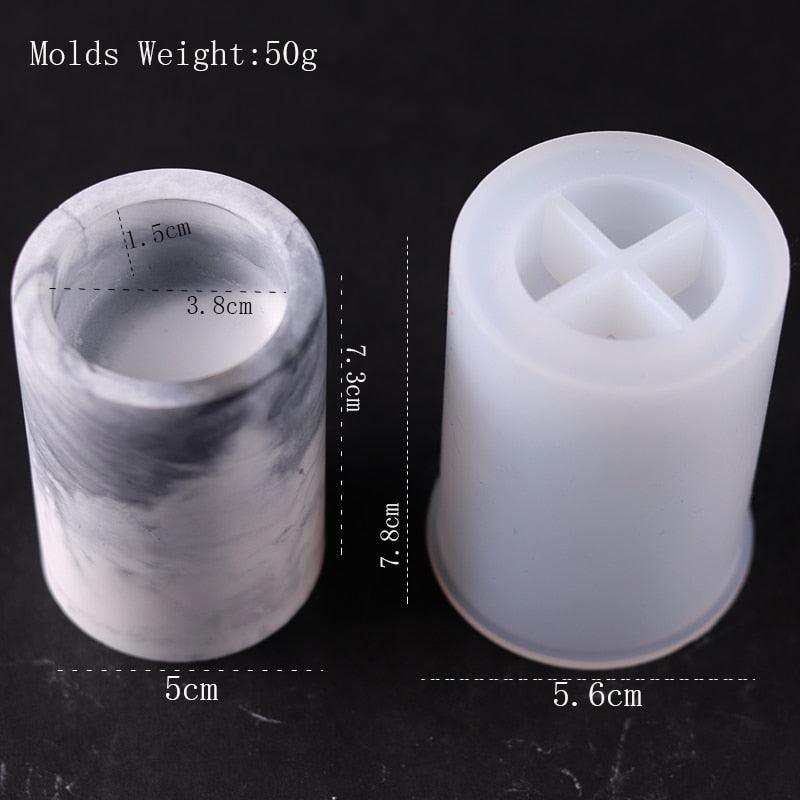 Lisslune | Round Silicone Molds for Creative Candle Holders and Stylish Plant Pots: Elevate Your Home Decor Projects
