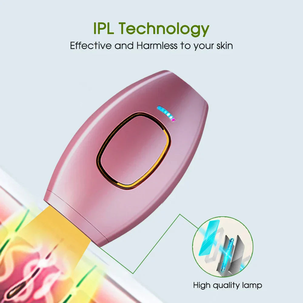 Lisslune | Bikini IPL 500,000 Flash Epilator Impulse Permanent Laser Epilator Painless For Women Hair Removal Home Use Devices