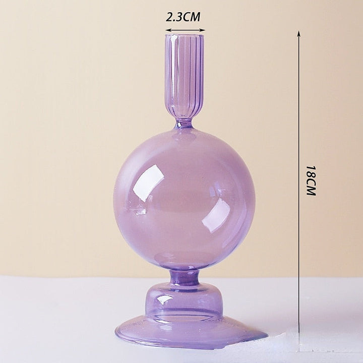 Lisslune | Lilac Candle Holder made of Glass