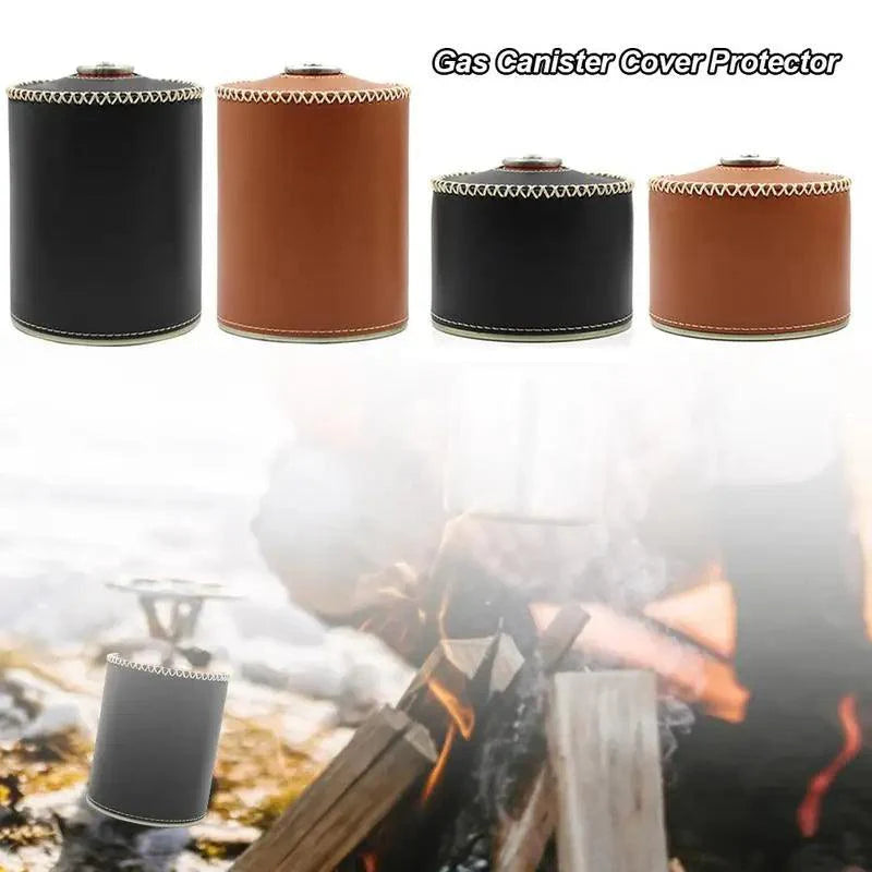 Lisslune | Retro Chic Leather Gas Can Cover - Stylish Air Bottle Protection