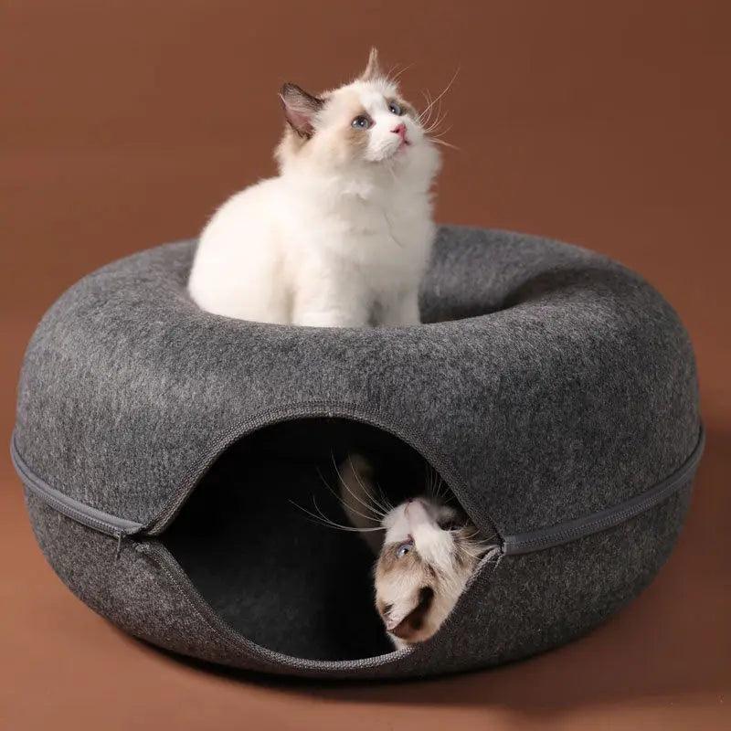 Lisslune | Purrfect Play & Relax Tunnel Bed - Interactive Cat Retreat