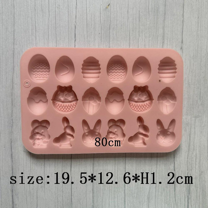 Lisslune | Easter Bunny 18-Cavity Silicone Mold Set for Creative Treats and Crafts