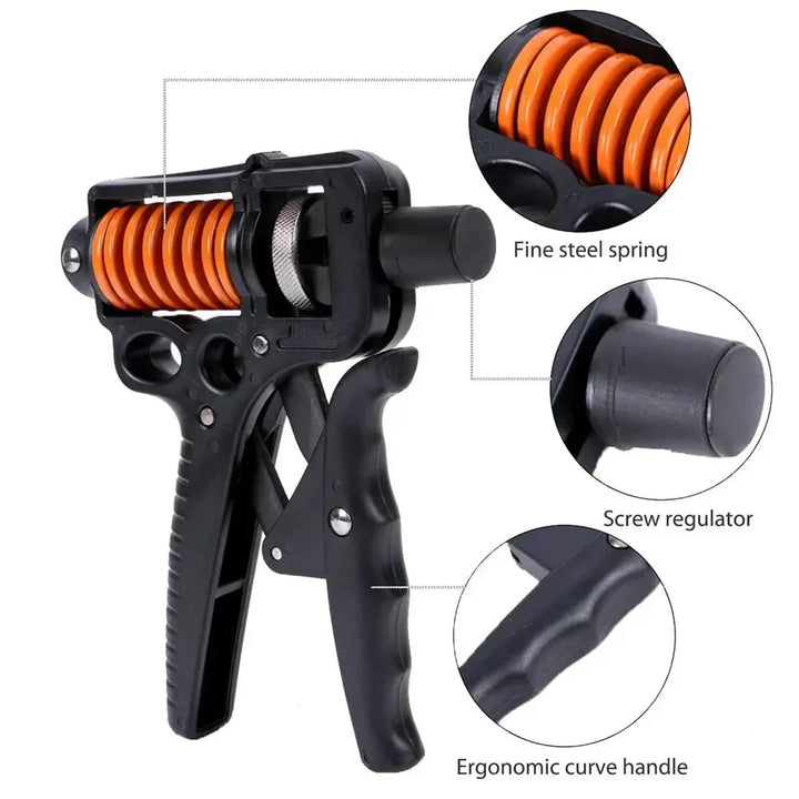 Lisslune | Adjustable 5-165kg Heavy Grip Strengthener - Finger Expander for Arm, Wrist, and Forearm Training
