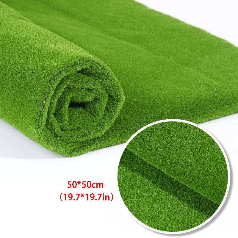 Rynx | 50/100cm 11Styles Artificial Turf Carpet Artificial Moss Grass Garden Landscape Rolls Festival Wedding Decoration Mats Carpet