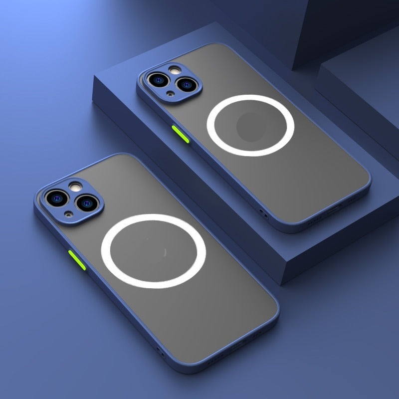 Lisslune | Mattes magnetic iPhone protective case for MagSafe inductive charger
