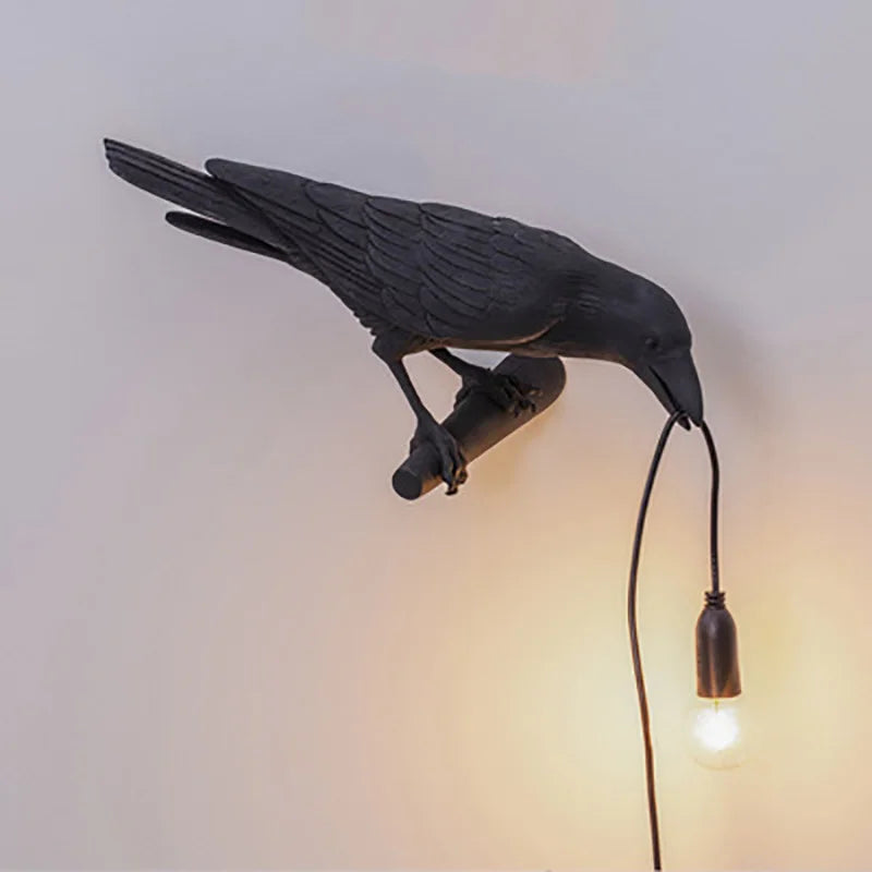 Lisslune | Modern Lucky Bird Table Lamp – Creative Resin Animal Design for Bedroom and Living Room