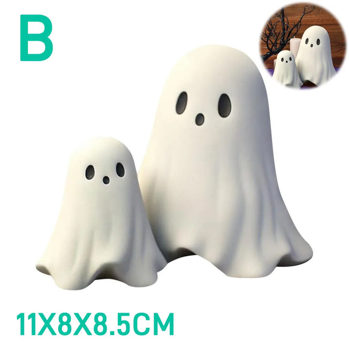 Rynx | Halloween Middle Finger Ghost Decoration Cute Ghost Statue For Home Fireplace Decor Smooth Surface Enhance Festive Atmosphere