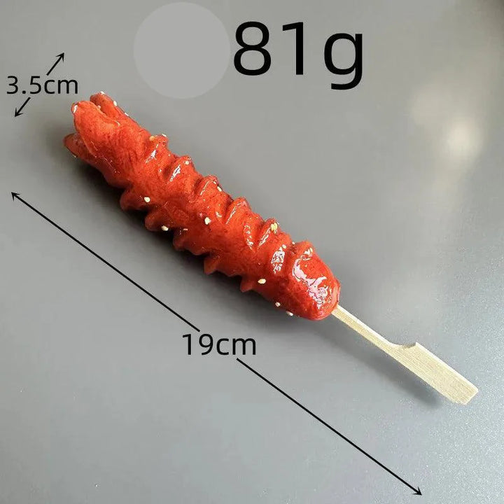 Lisslune | Japanese BBQ Skewer Simulation Model - Artificial Food Display Prop for Kitchen and Night Market
