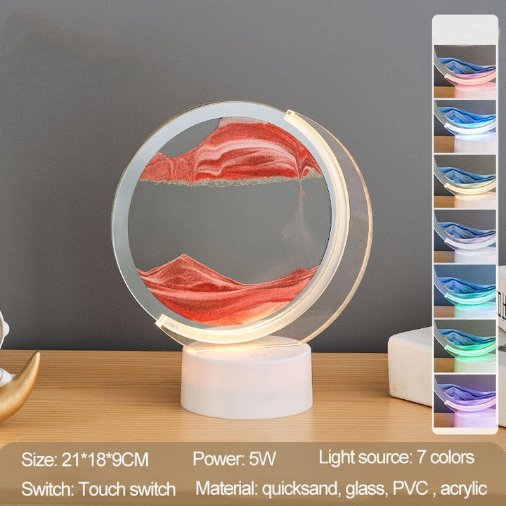 Lisslune | Sand Serenity Moon Shape Night Light