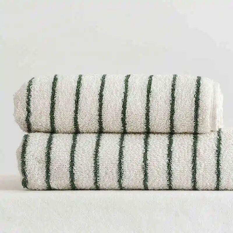 Rynx | Striped Geometric Diamonds Cotton Towels Soft Absorbent Face Towel Combed Long Staple Fiber Kids Hands Towel Adults Bath Household To