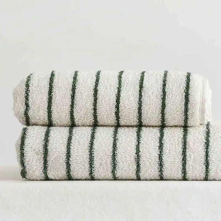 Rynx | Striped Geometric Diamonds Cotton Towels Soft Absorbent Face Towel Combed Long Staple Fiber Kids Hands Towel Adults Bath Household To