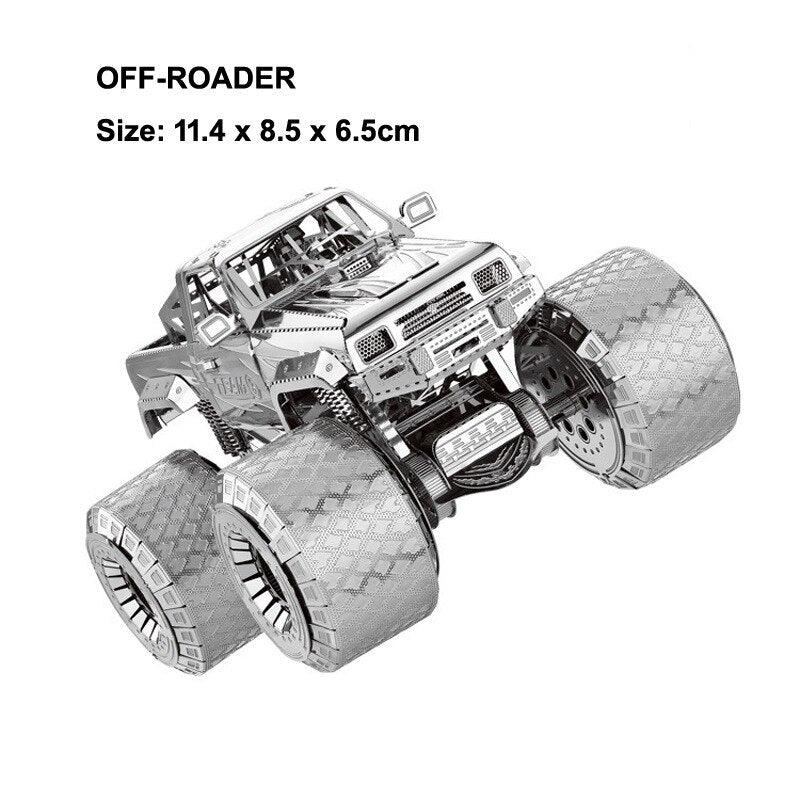 Lisslune | 3D Metal Race Model Building Kit for Creative Teens and Adults