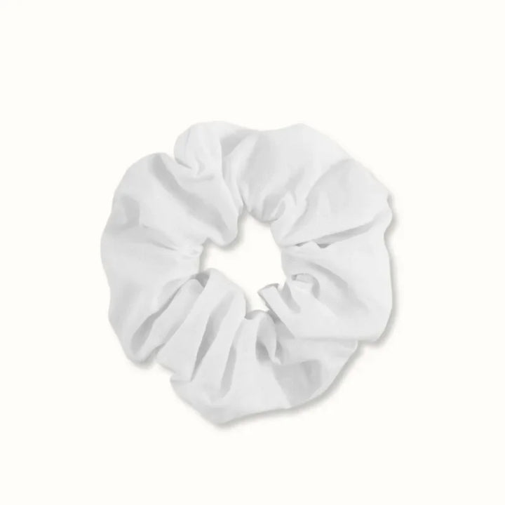 Rynx | 5 Pieces/Set Women's Hair Ties White Solid Color Hair Tie for Girls Ponytail Holder Rubber DIY Home Batik Handmade Supplies Hair Tie