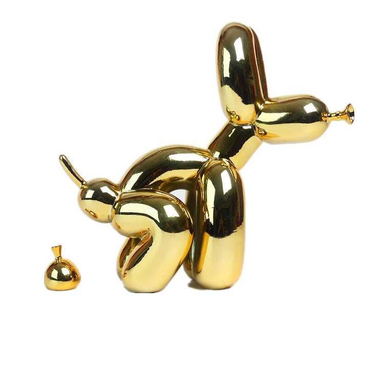 Lisslune | Balloon Dog Sculpture, Balloon Art Statue, Mini Collectible Figurine, Home Decoration, Resin Figure, Desk Accessories, Room Decoration