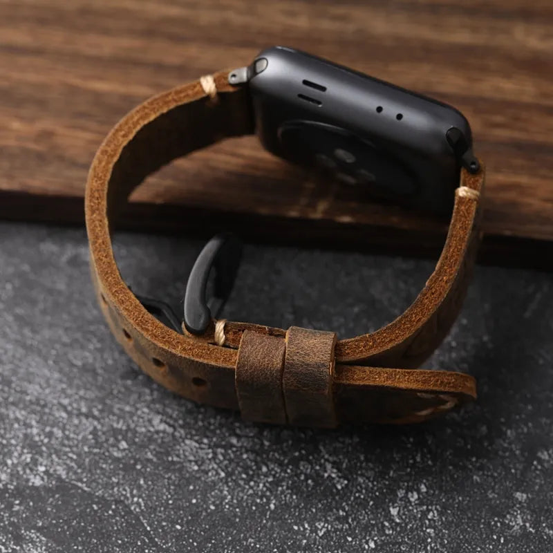 Lisslune | Handcrafted leather cowhide Apple Watch band