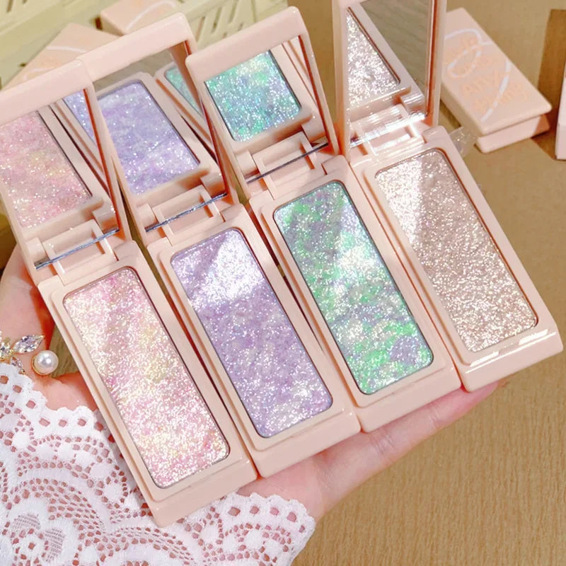Rynx | Mashed Potatoes Texture Glitter Eyeshadow Long-lasting Waterproof Shimmer Eye Shadow Makeup Pearl Eyeshadow Pigment Korean Makeup