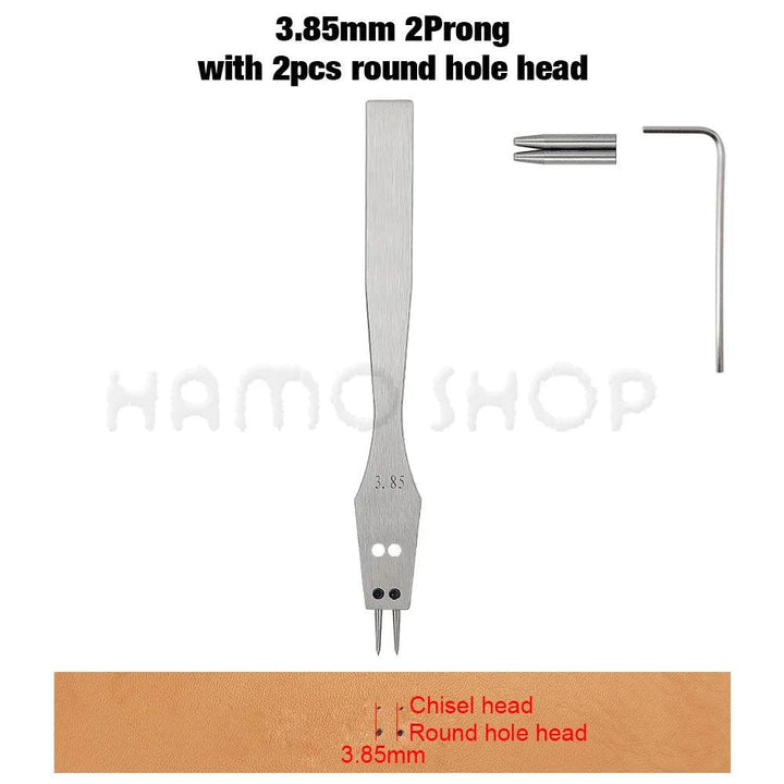 Lisslune | Premium Replaceable Round Chisel Tool Set for Leatherworking