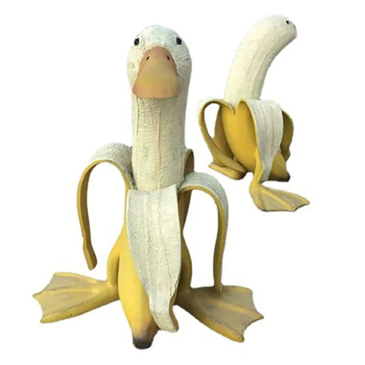 Lisslune | Peeled Banana Duck Face Garden Decor