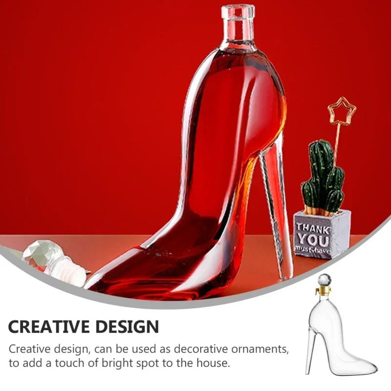 Lisslune | High Heel Fancy Glass Wine Decanter