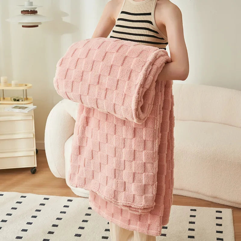 Lisslune | Cozy Checkered Blanket