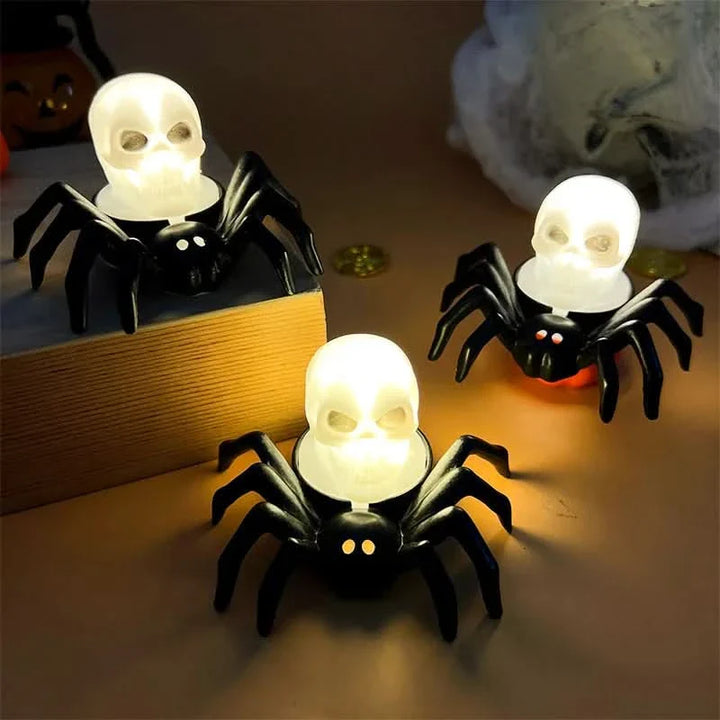 Lisslune | Halloween LED Skull & Spider Lamp – Spooky Home Decor