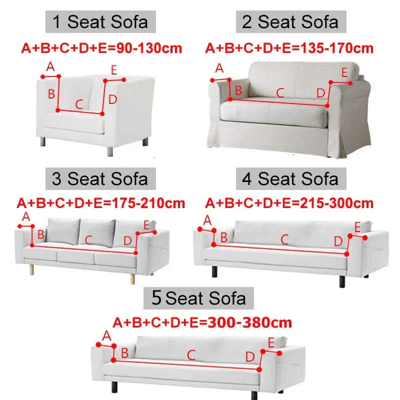 Lisslune | CushionWrap - Elastic, non-slip sofa covers