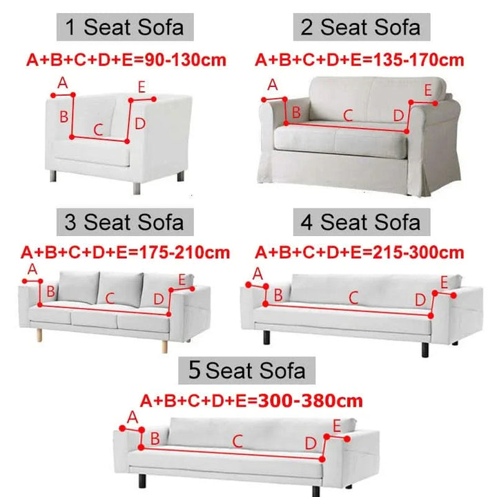 Lisslune | CushionWrap - Elastic, non-slip sofa covers