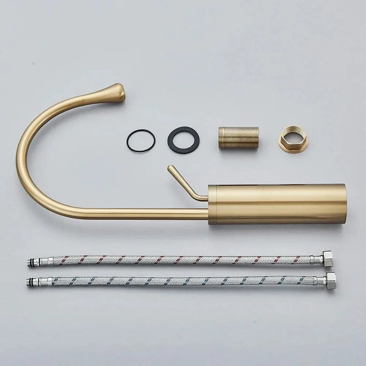 Lisslune | Brushed Gold Bathroom Faucet – RegalStream