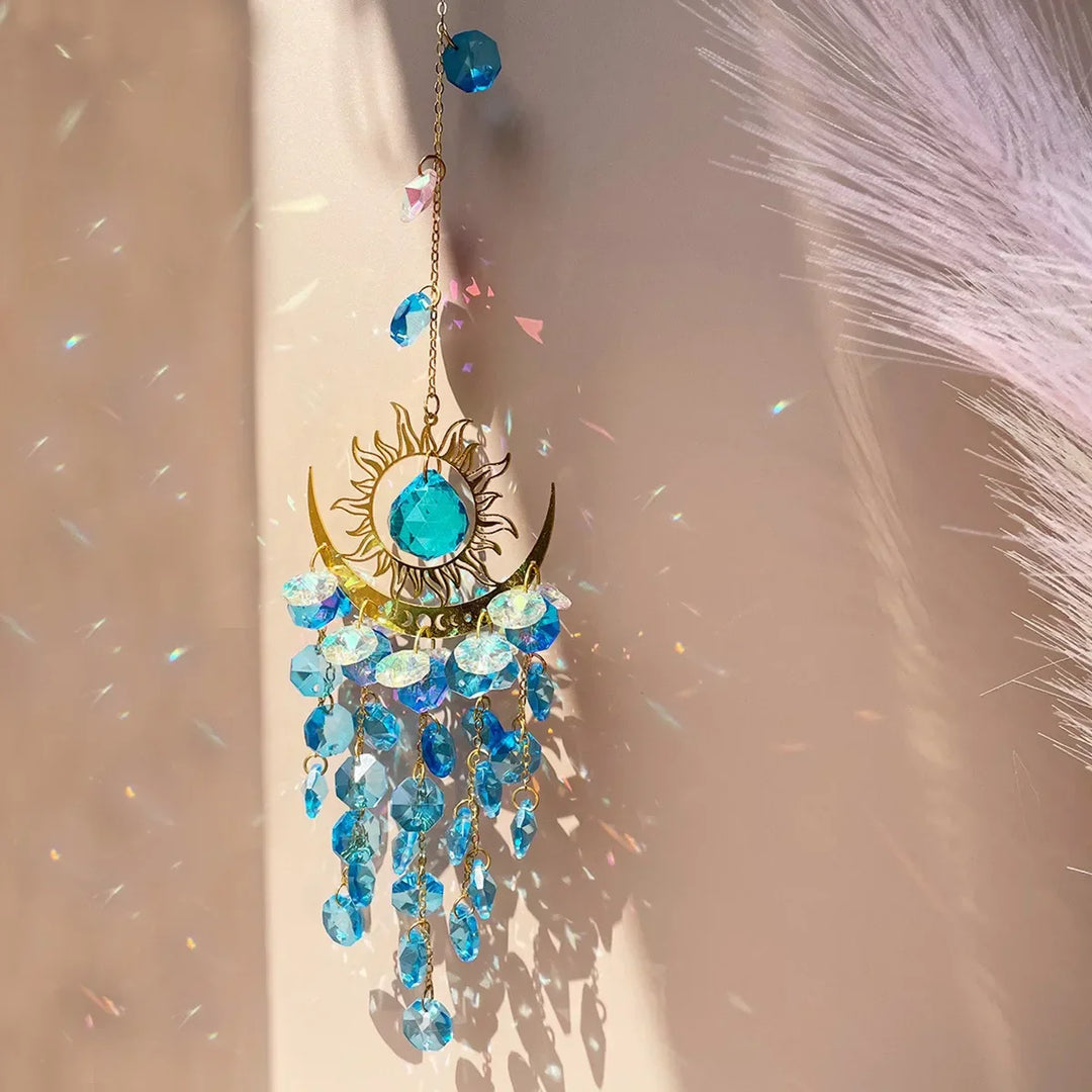 Lisslune | Radiant Moonlit Quartz Prism Suncatcher