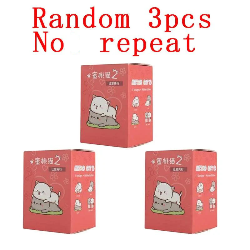 Lisslune | Mitao Enchanted Happy Cat Surprise Boxes - Charming Collectible Figurines for Playful Home Decor