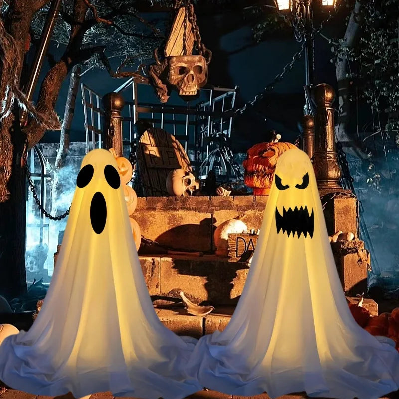 Rynx | New Ghost Lantern Halloween Decoration Courtyard Decoration Halloween Gift Courtyard Standing Spirit Face Halloween Decoration