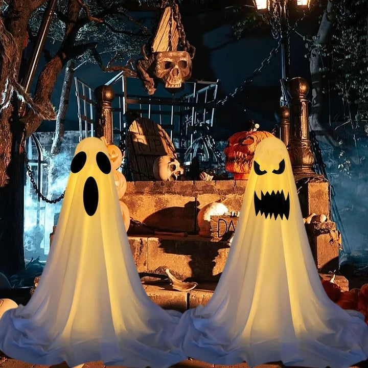 Rynx | New Ghost Lantern Halloween Decoration Courtyard Decoration Halloween Gift Courtyard Standing Spirit Face Halloween Decoration