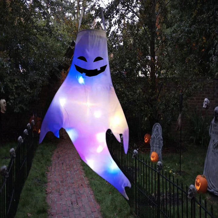 Rynx | Halloween LED Light Hanging Ghost For Halloween Party Home Outdoor Indoor Decoration Large Glowing Creepy Lamp Horror Props