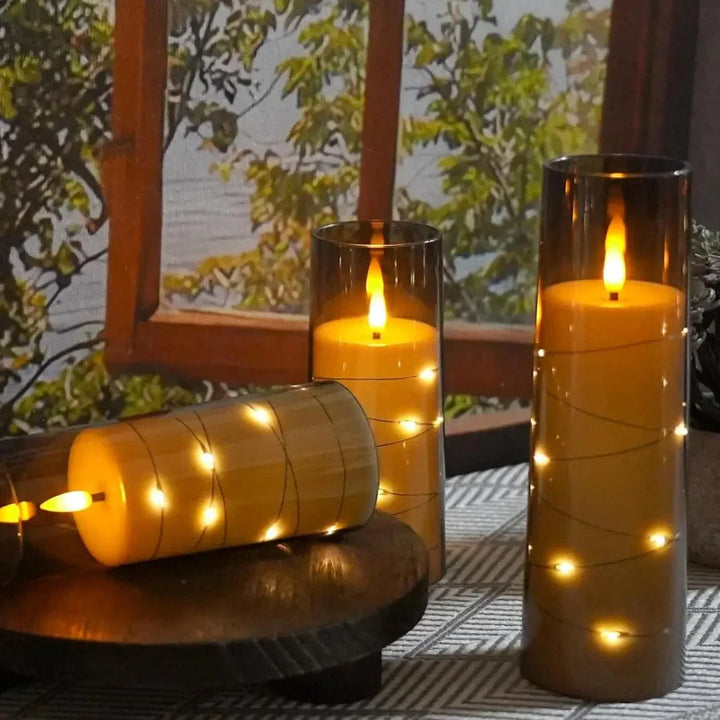Lisslune | LED flameless electronic tea lights battery-operated