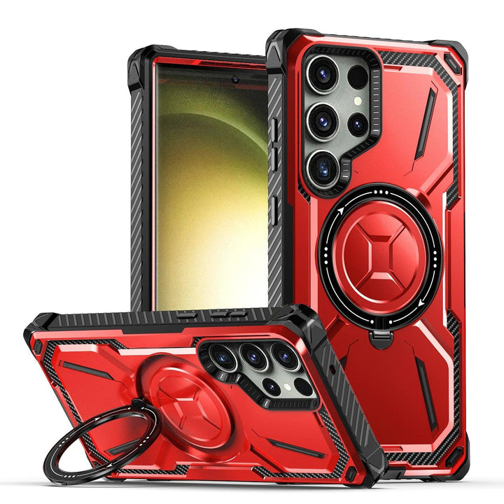 Lisslune | Samsung Galaxy S23 Ultra/S23+ Plus Rugged Military Grade Shockproof Case with Magnetic Stand and MagSafe Support