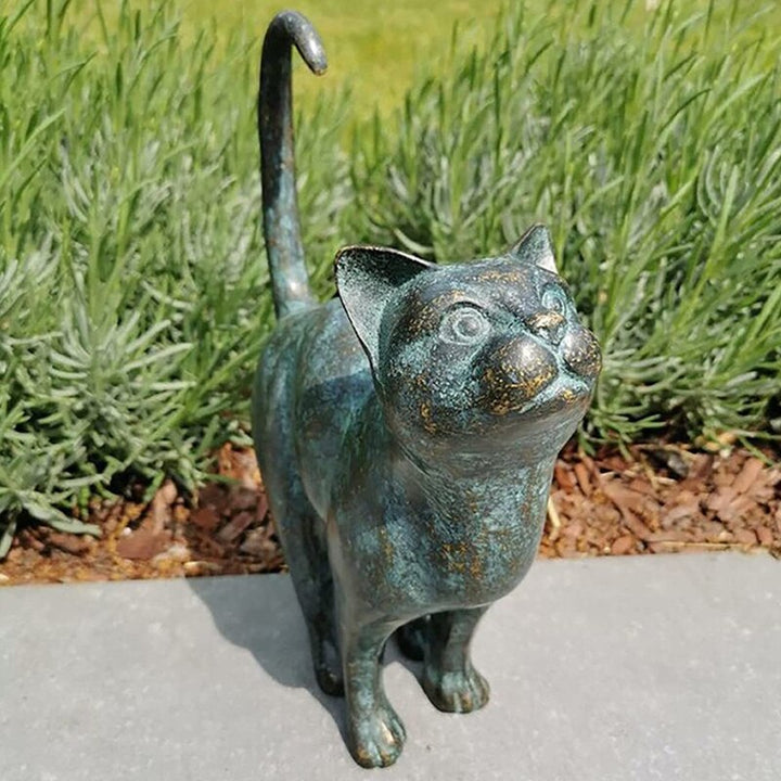 Lisslune | Enchanting Garden Cat Statues - Purr-fect Resin Decoration
