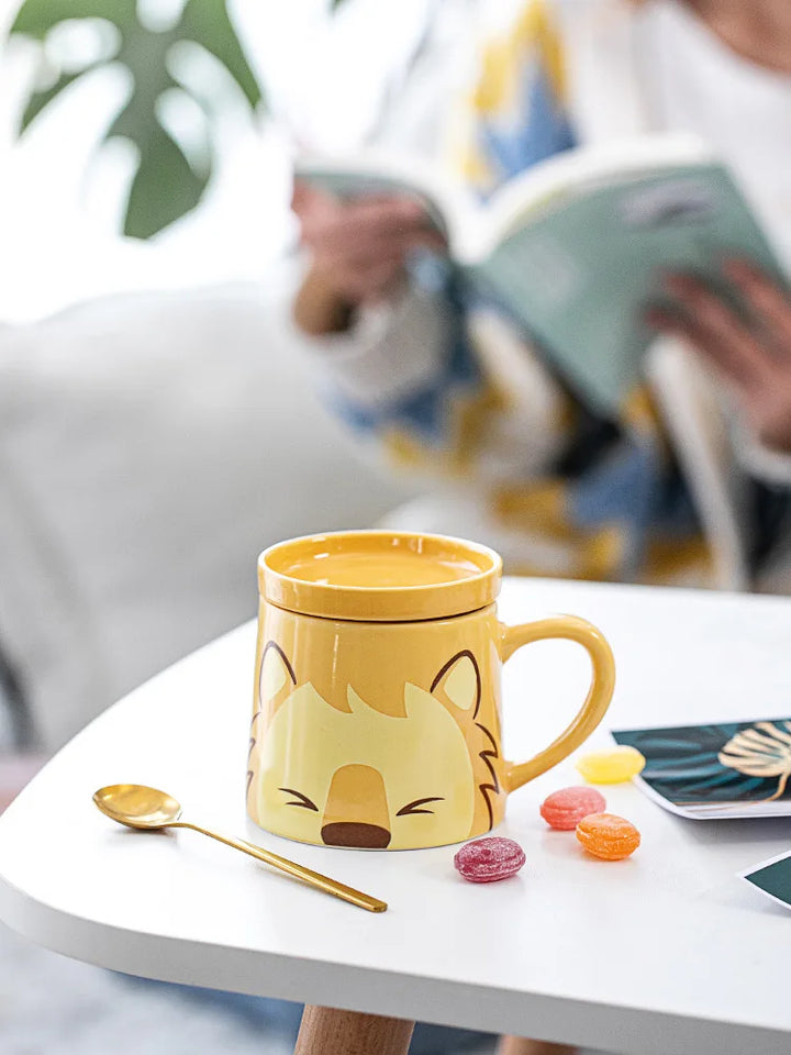 Lisslune | Yawning Cat Coffee Mug