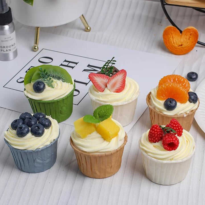 Lisslune | 6-piece lifelike cupcake decoration set for food photography and gifts for children - Ideal for refrigerator display