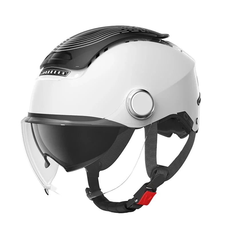Lisslune | Open Face Motorcycle Helmet with Dual Lenses & Breathable Summer Design – RiderMax