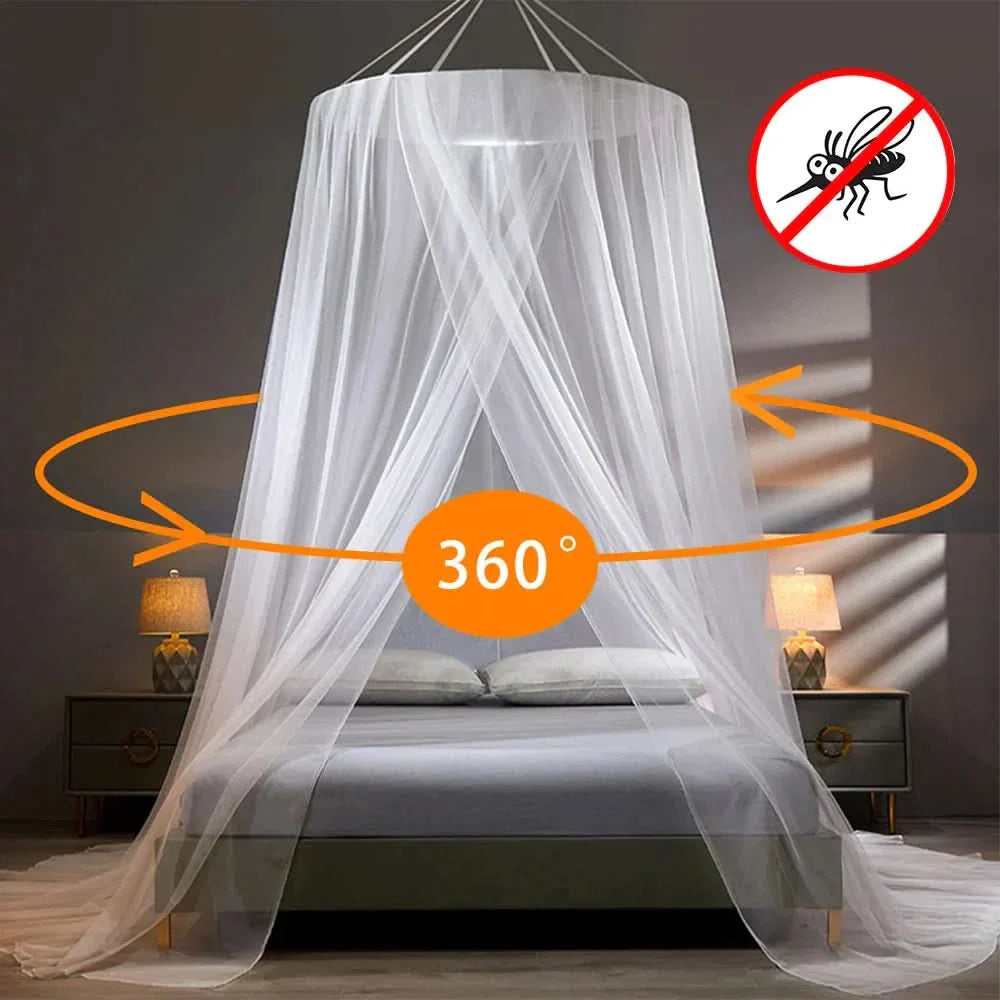 Lisslune | Bed Mosquito Net – Folding Mosquito Net for Bed & Travel – Effective Insect Protection for Single & Double Beds