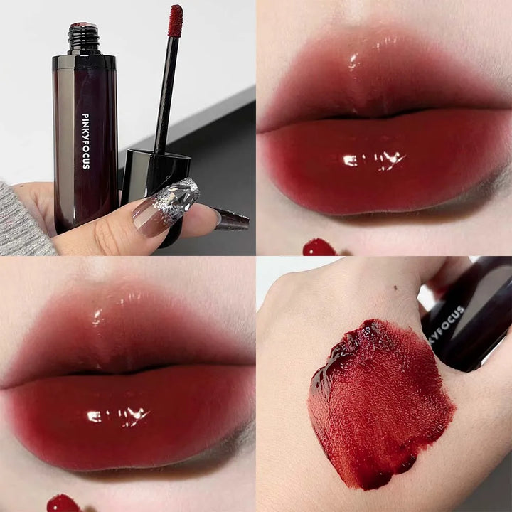 Rynx | Water Glass Lip Gloss Liquid Lipstick Waterproof Clear Moisturizing No Faded Color Gel Lipstick Makeup Women Korean Cosmetics