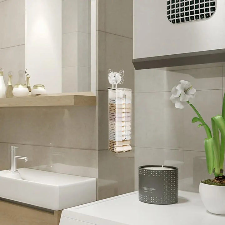 Lisslune | Transparent Multifunctional Wall-Mounted Sock Organizer