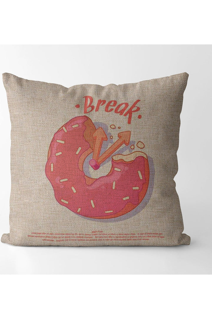 Lisslune | Pink square decorative pillowcase