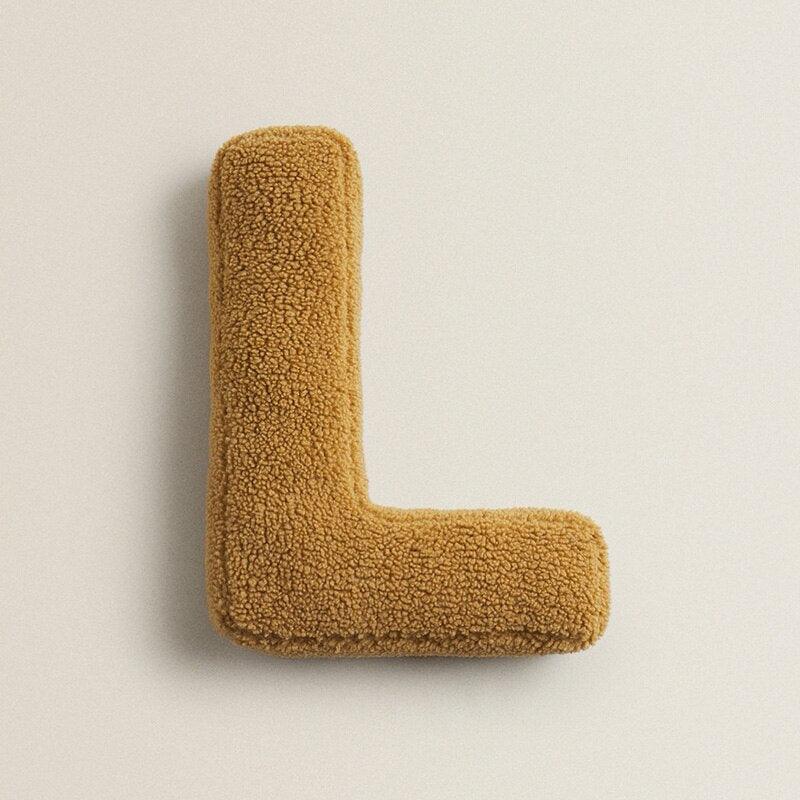 Lisslune | Delightful English Letters Plush Cushion - Cozy Home Accessory